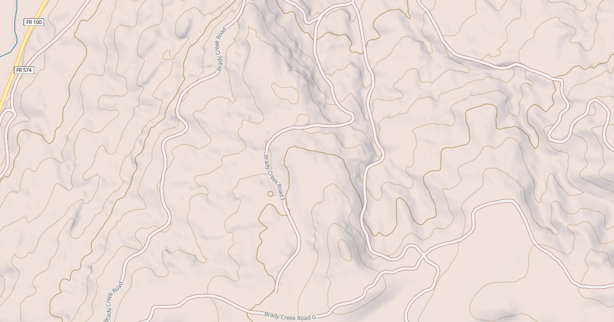 Map preview of BRADY CREEK F