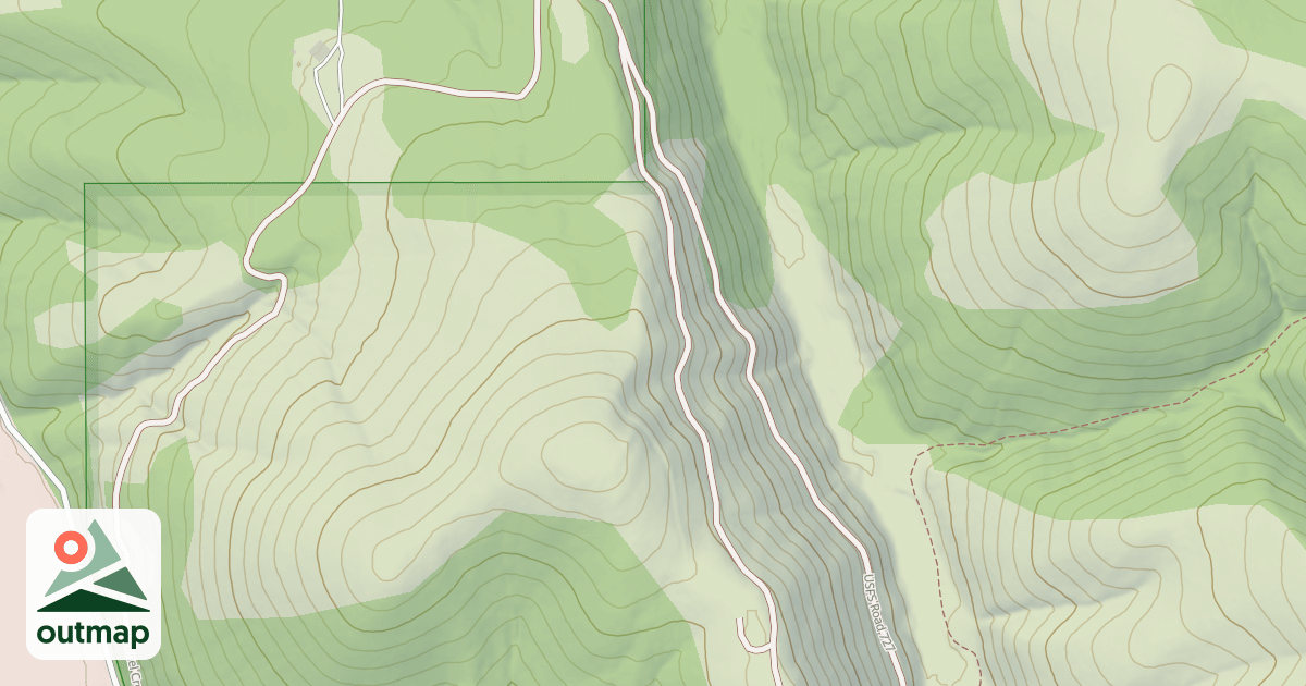 Map of (FDR) REIMEL CREEK