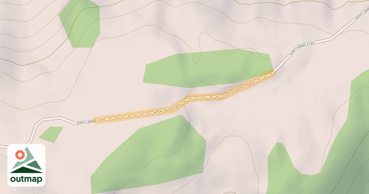 Map of Elfin Lakes Trail