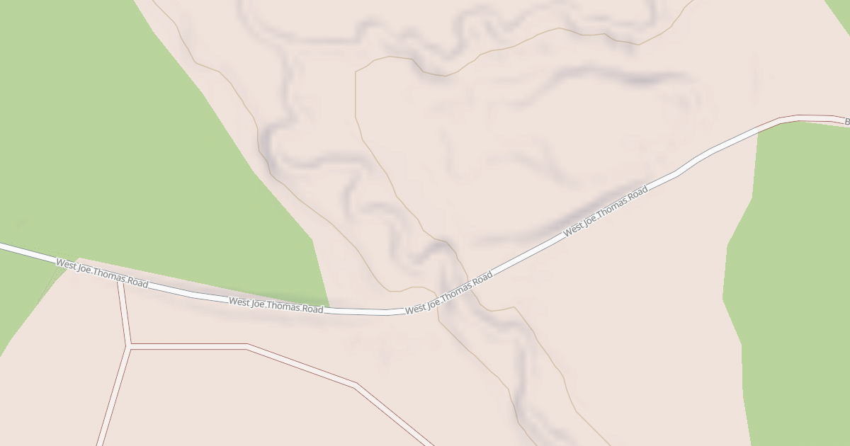 Map preview of JOE THOMAS ROAD