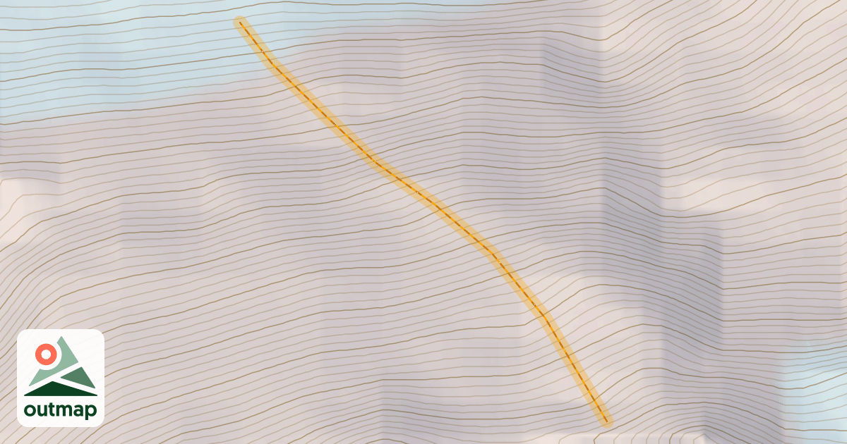 Map of Comstock Couloir