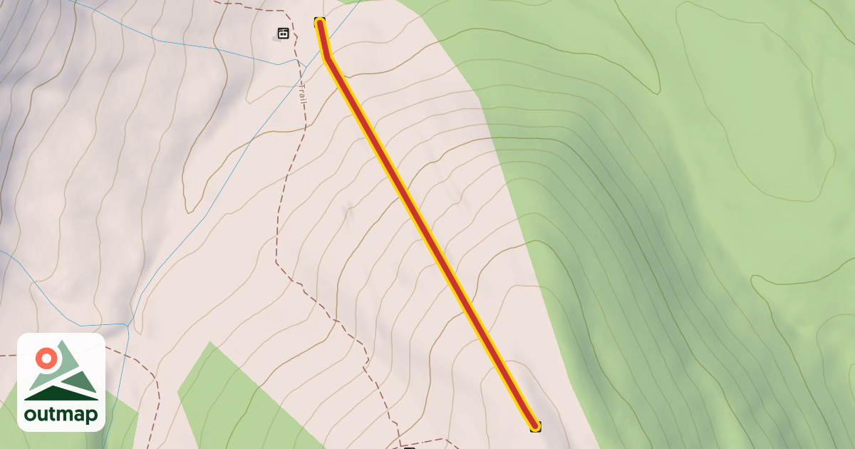 Map of Curved T-Bar North