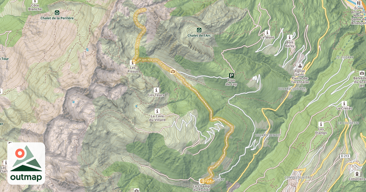 Map of Col de l'Homme — Le Biollay