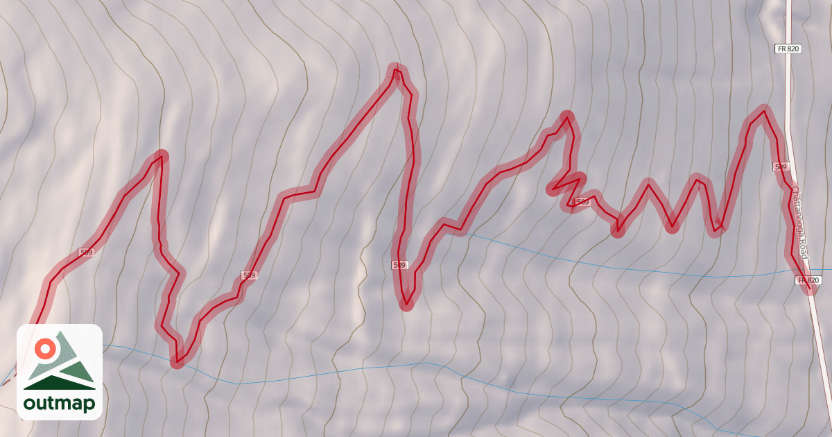 Map of Columbine Lake
