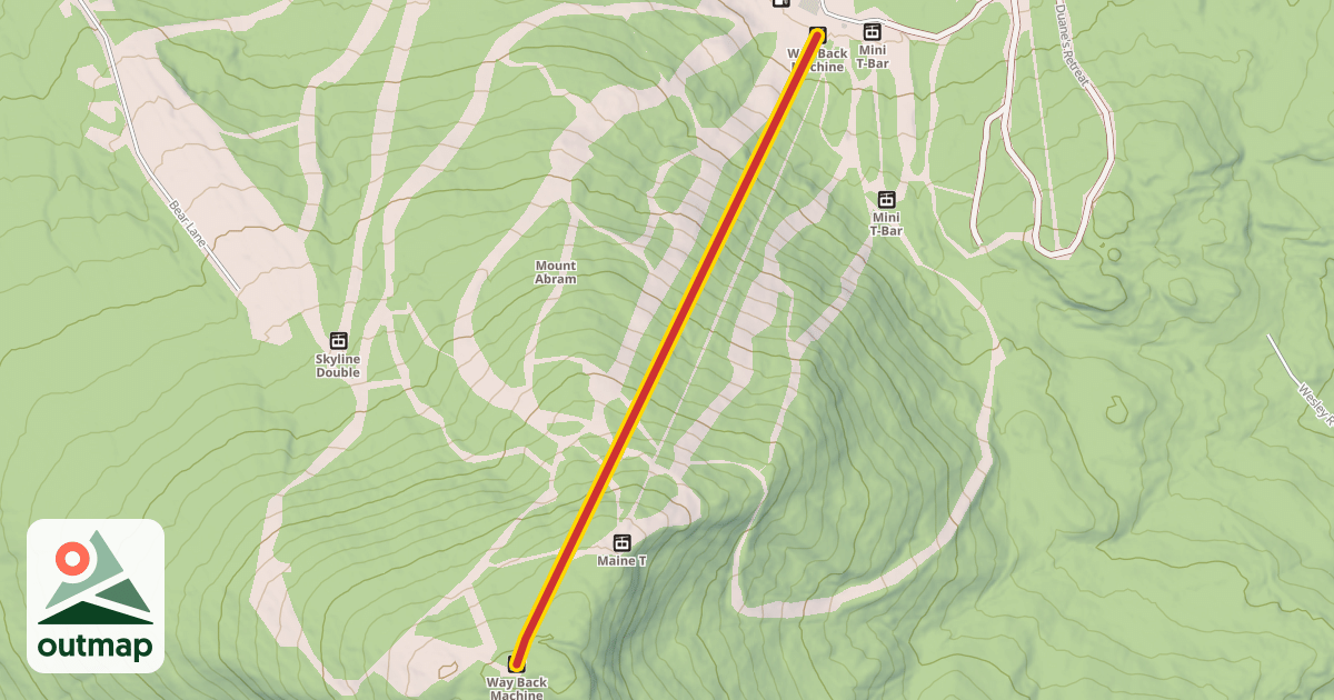 Map of Way Back Machine