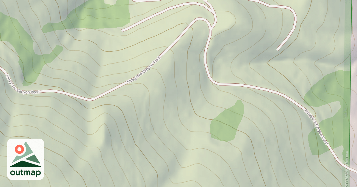 Map of MUSGROVE CANYON ROAD