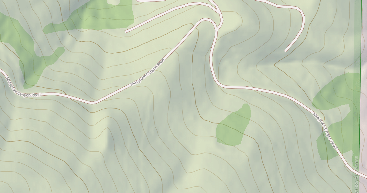 Map preview of MUSGROVE CANYON ROAD