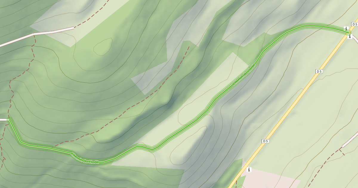 Map preview of Chemin du Clodit