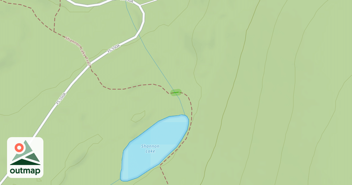 Map of Shannon Lake Trail