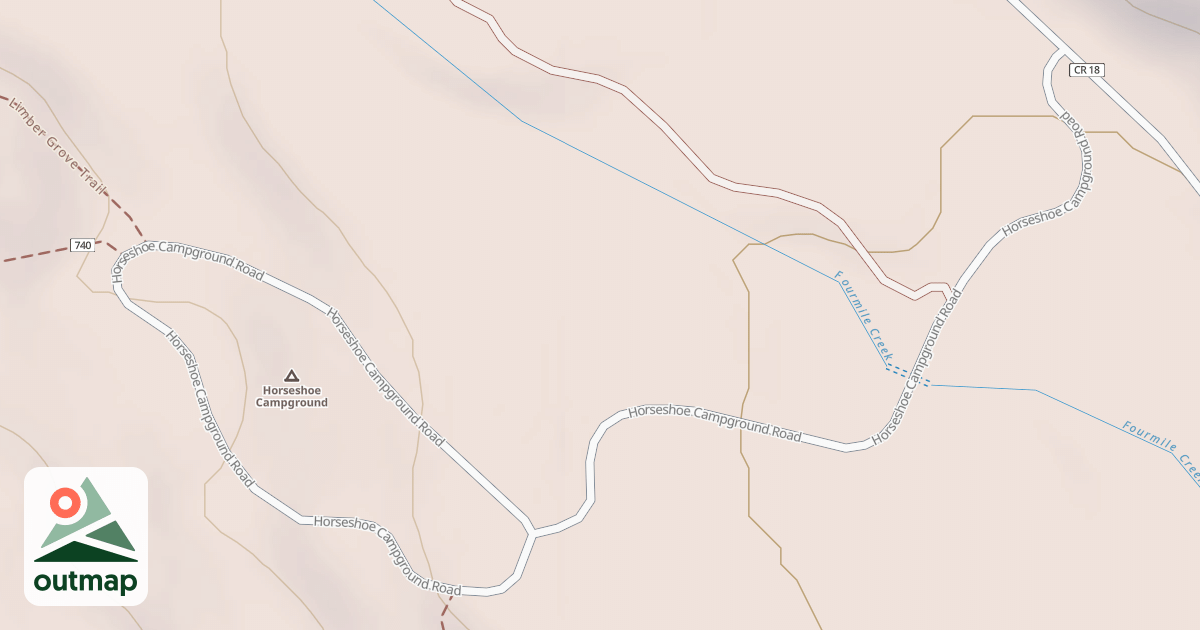 Map of HORSESHOE CG