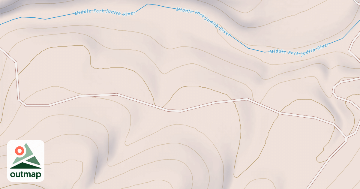 Map of MIDDLE FORK CABIN #1