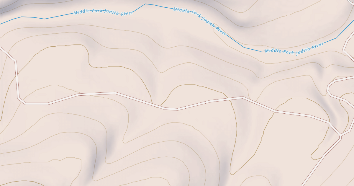 Map preview of MIDDLE FORK CABIN #1