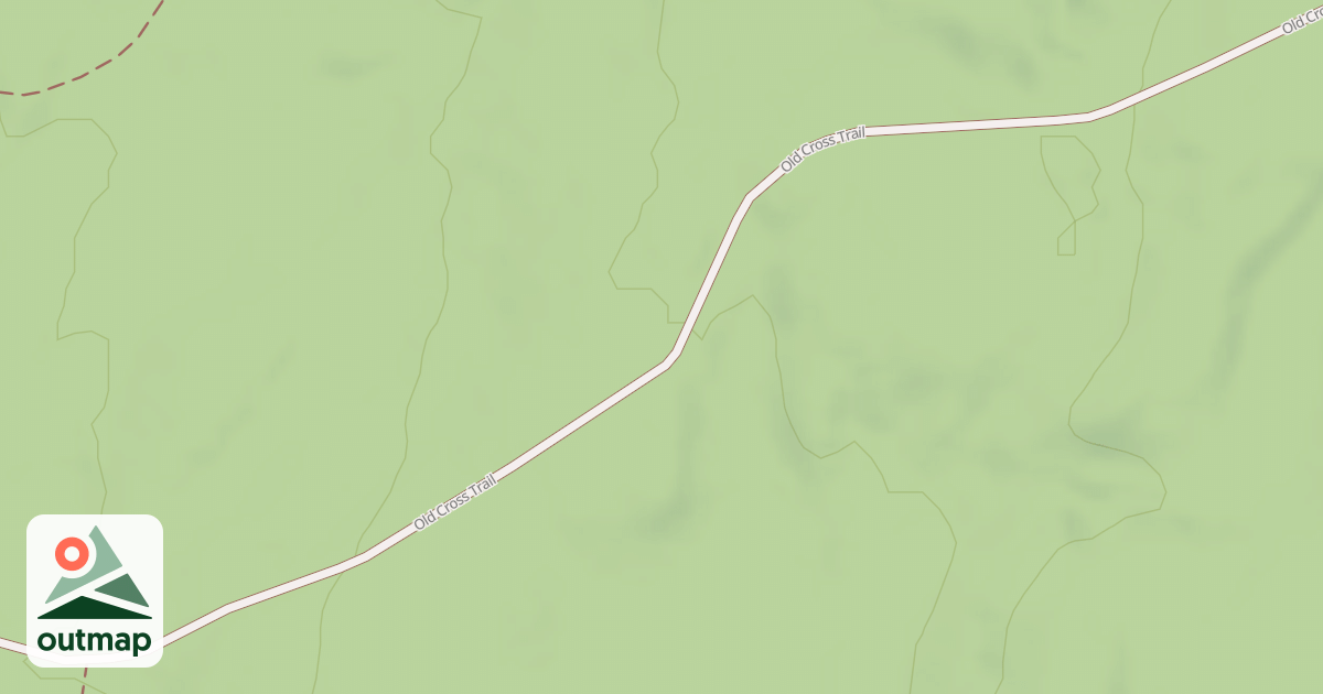 Map of Old Cross Road Trail