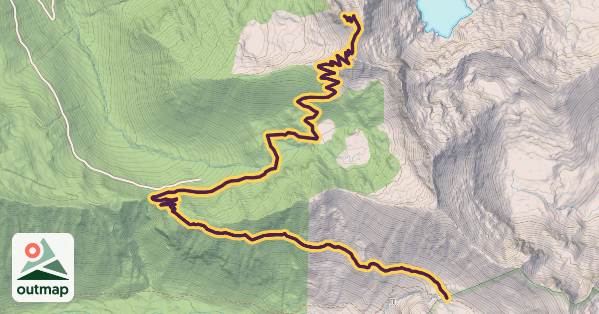 Map of Circle Peak Trail