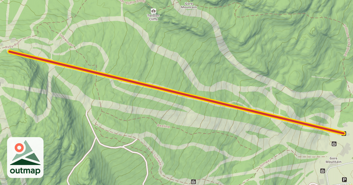 Map of Adirondack Express