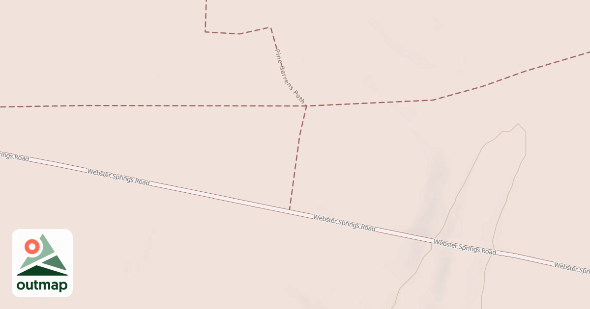 Map of Pine Barren Path