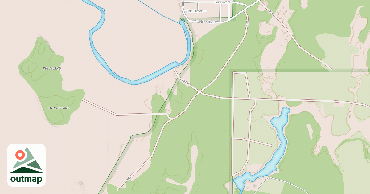 Map of ALLIGATOR CREEK