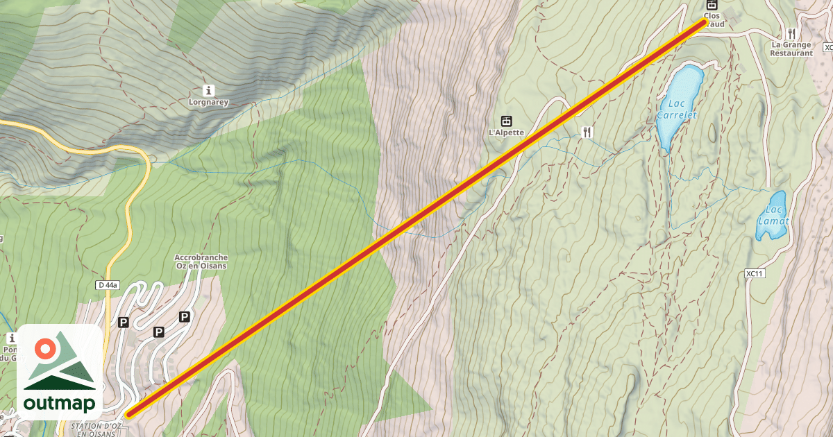 Map of TC Alpette