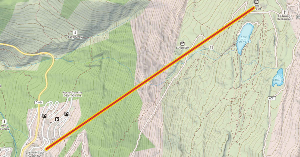 Map preview of TC Alpette