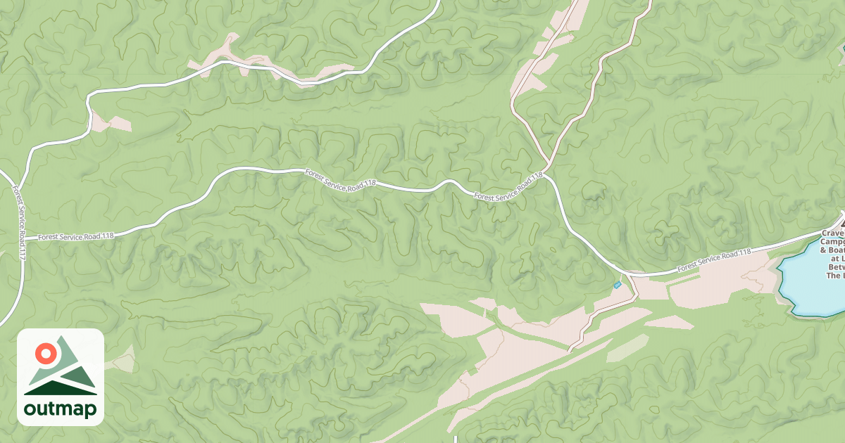 Map of CRAVENS BAY ROAD