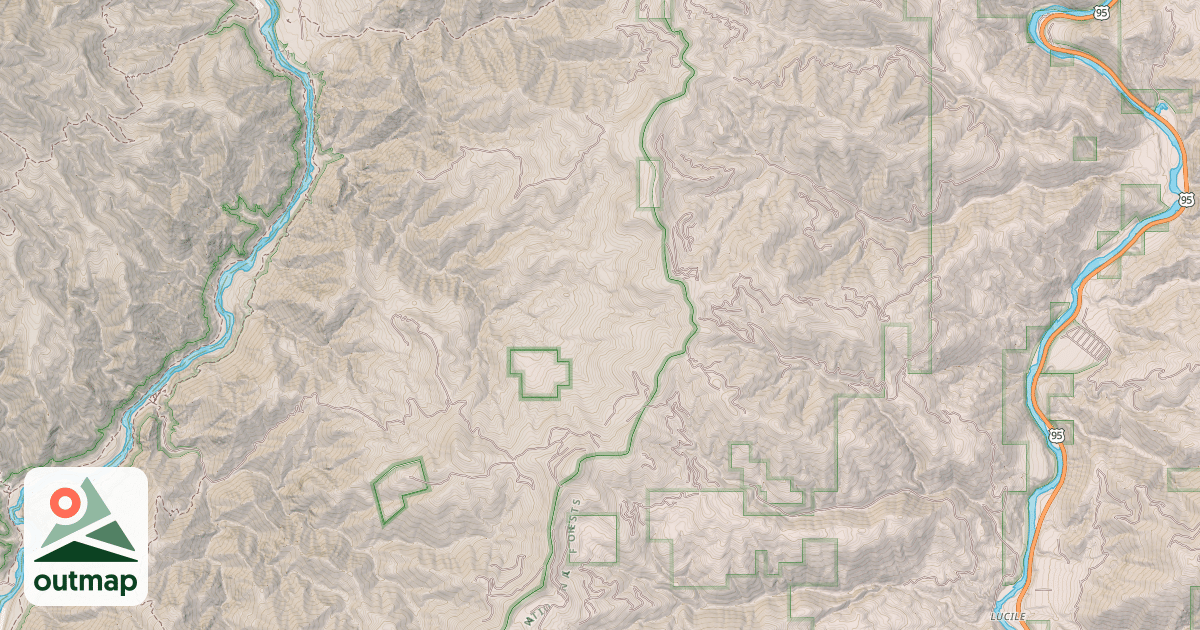 Map of BOISE TRAIL