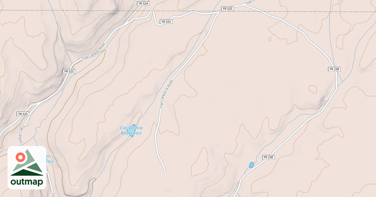 Map of TRAIL CANYON B