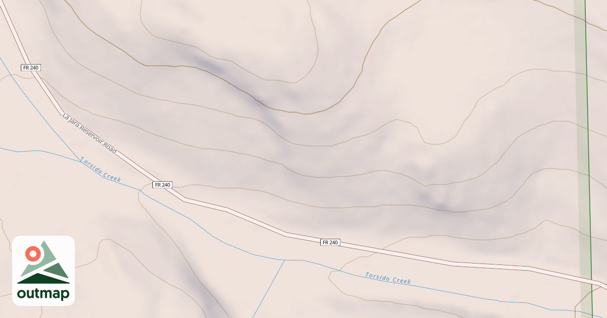 Map of LA JARA RESERVOIR
