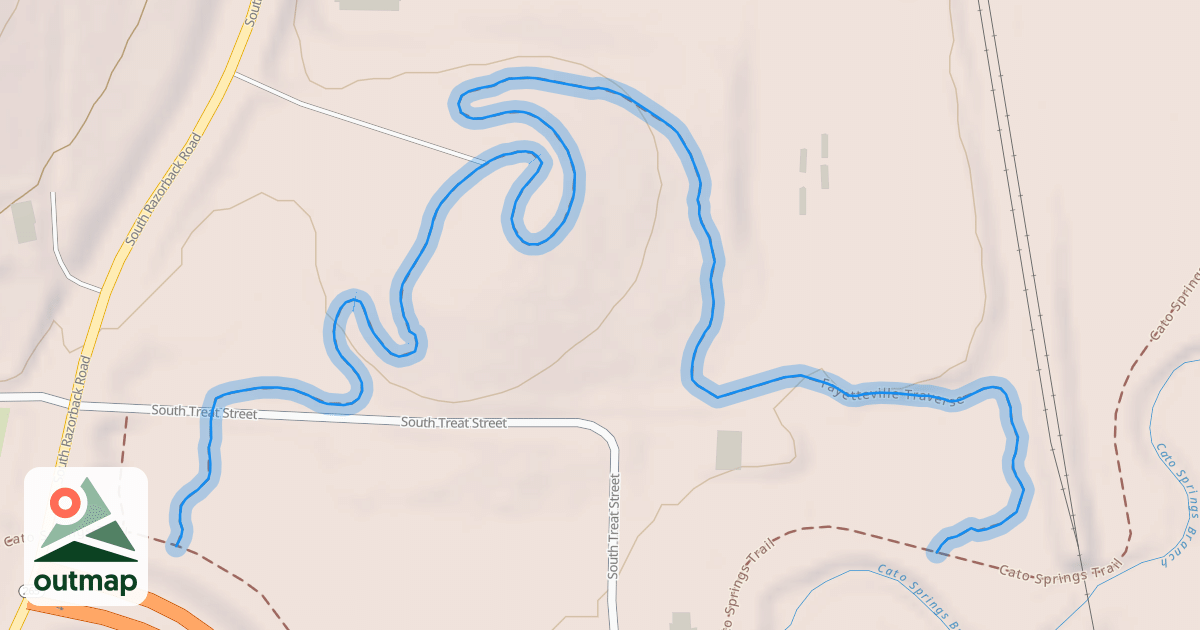 Map of Fayetteville Traverse