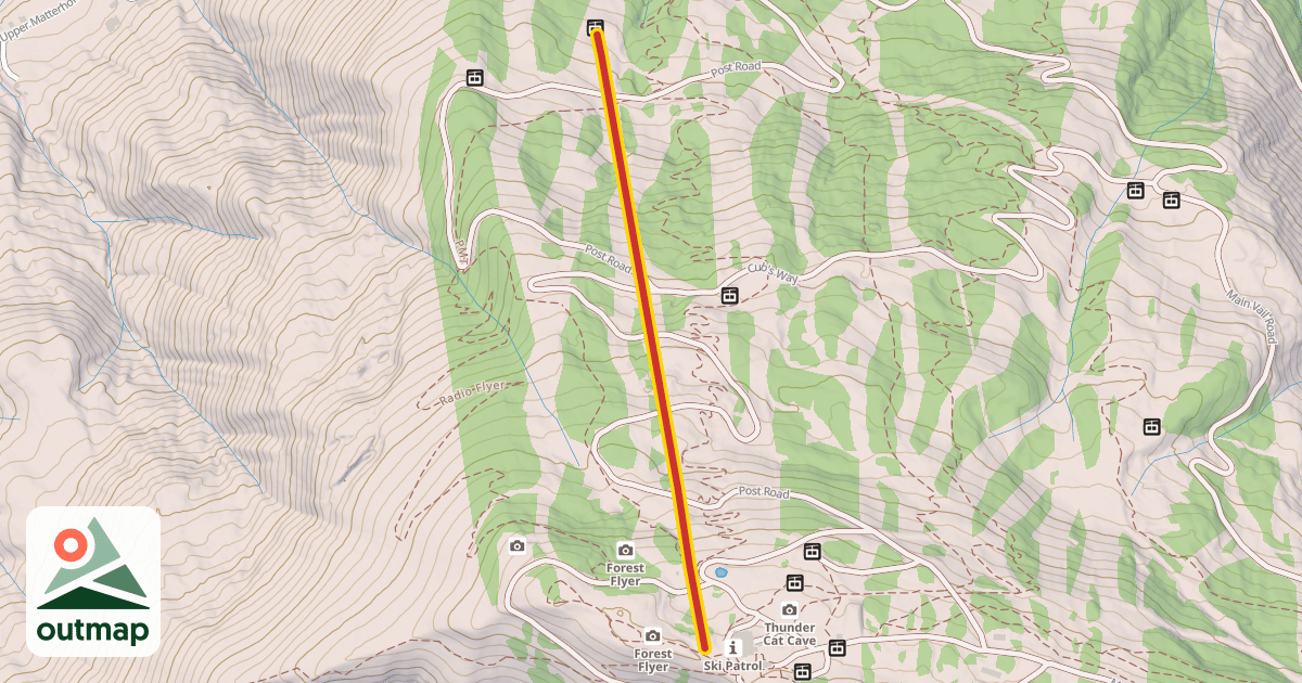 Map of Pride Express Lift