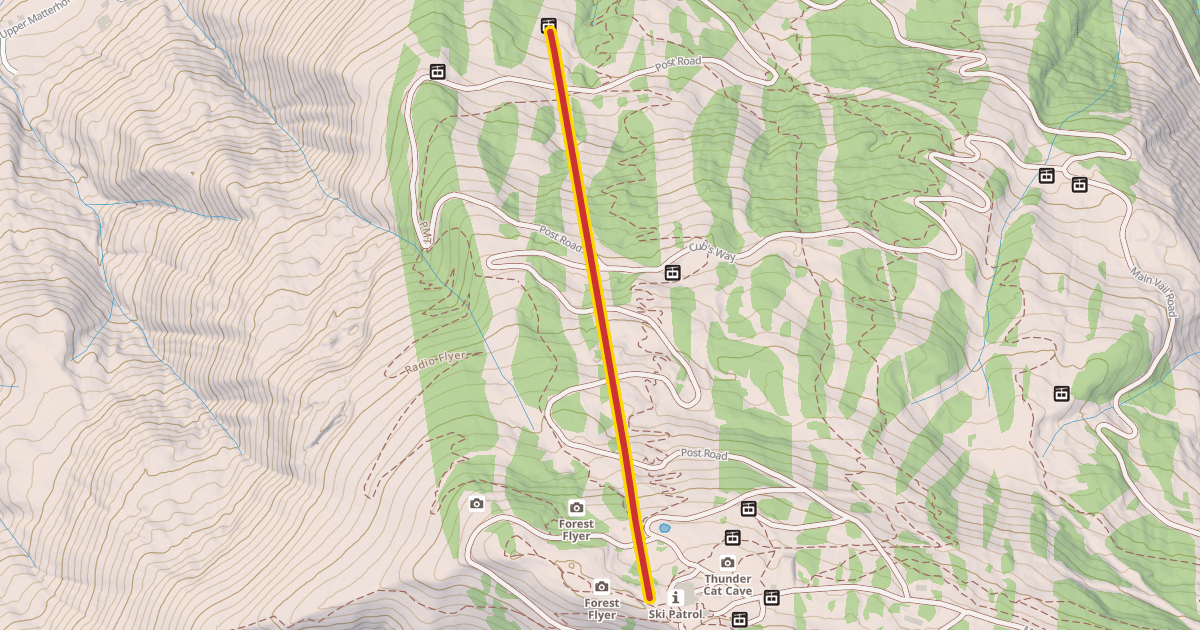 Map preview of Pride Express Lift