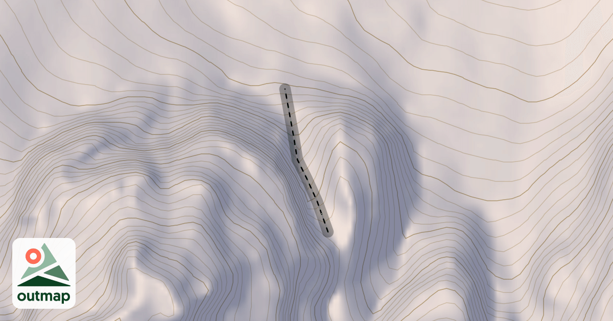 Map of Ledge North Couloir