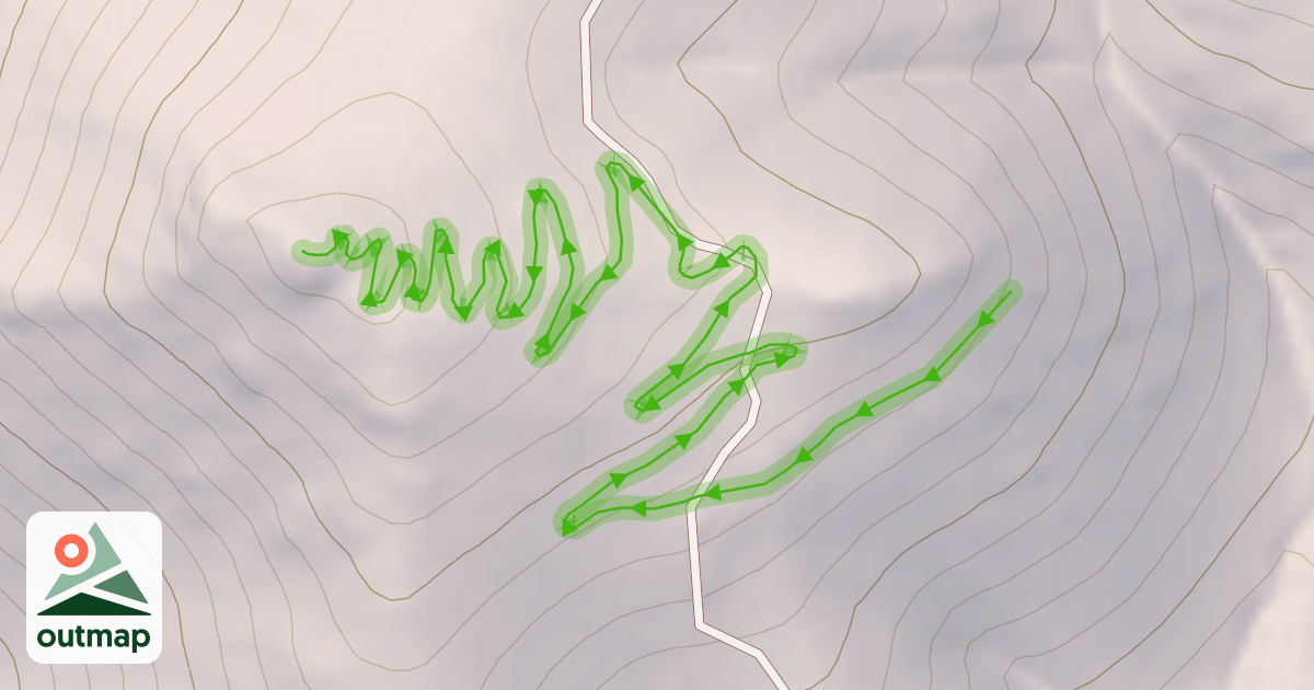 Map of Buttermilk Peak