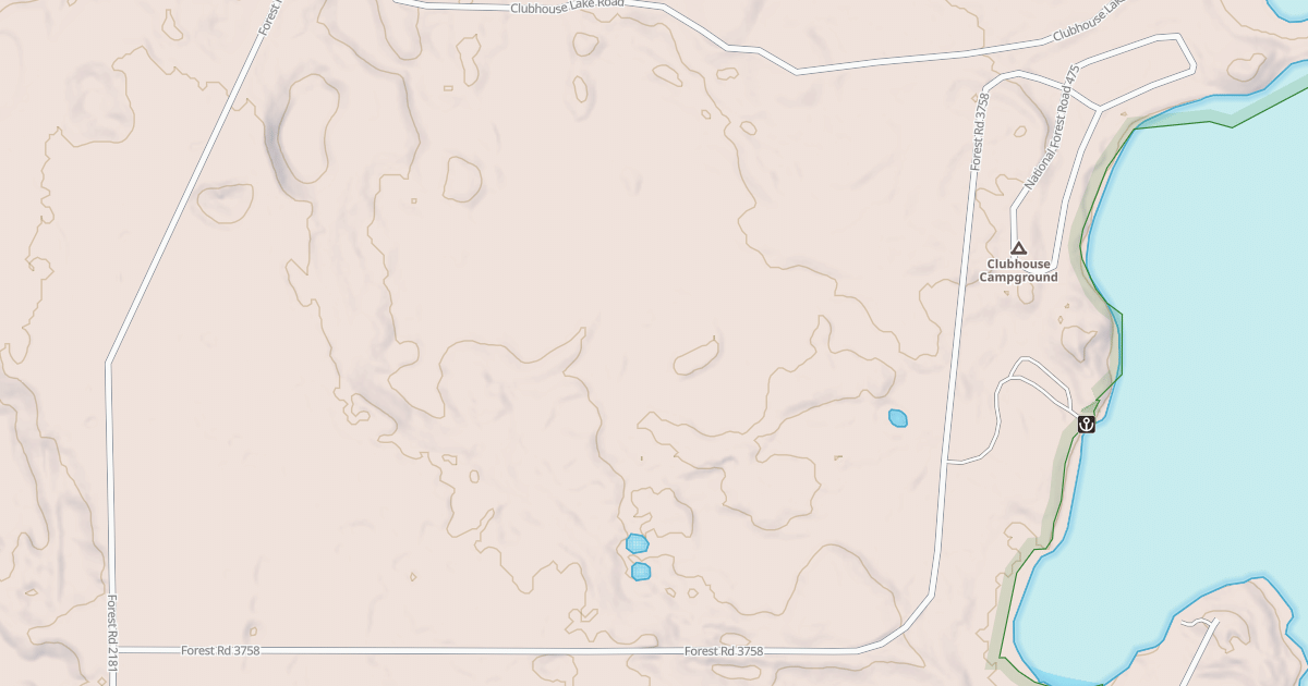 Map preview of CLUBHOUSE CAMPGROUND ROAD