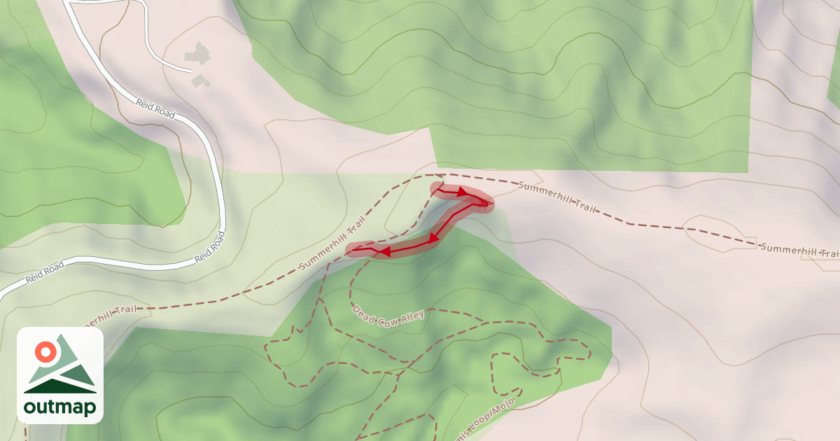 Map of SRAM Track Hard Entrance