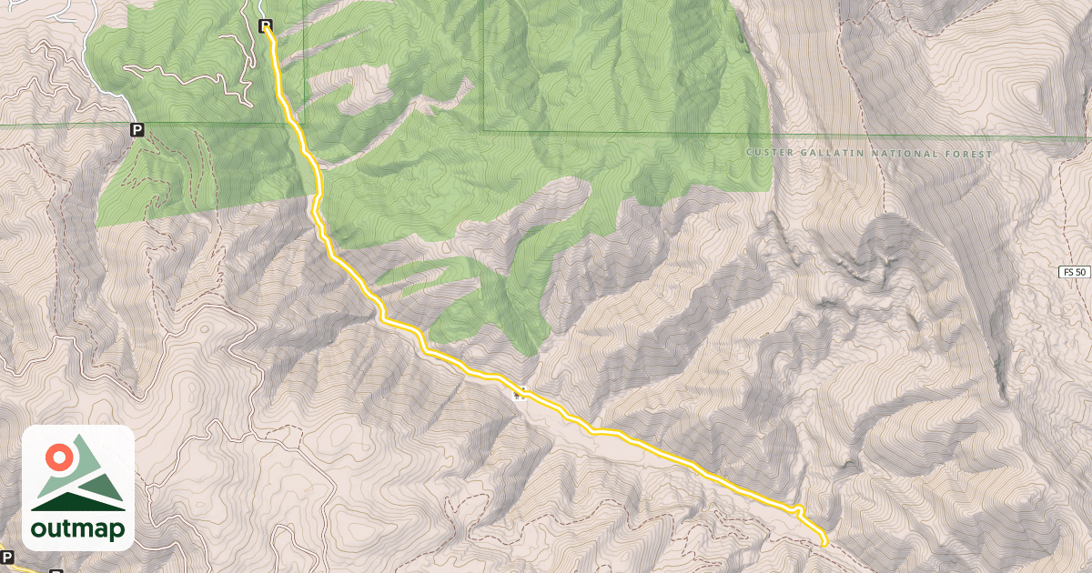 Map of Bozeman Creek Trail