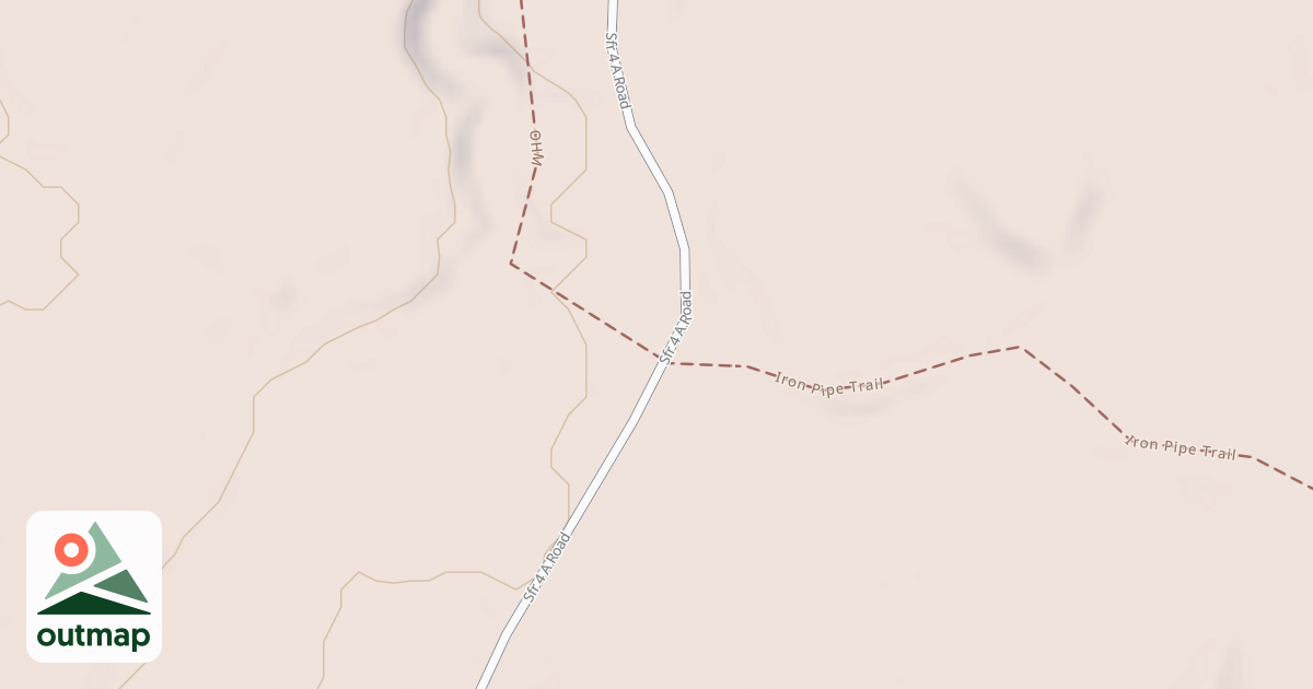 Map of Straight Arrows Trail