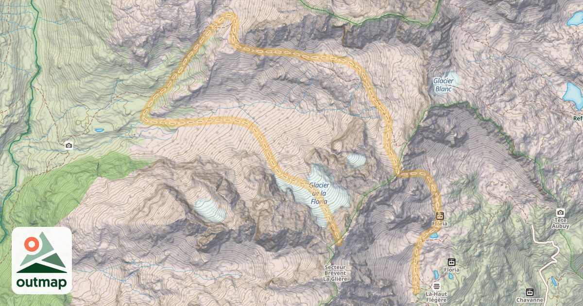 Map of Col de la Floria — Col de l’Index