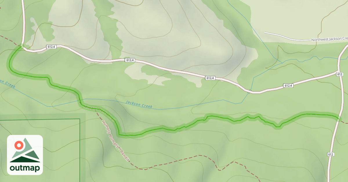 Map of Middle Dan's Trail