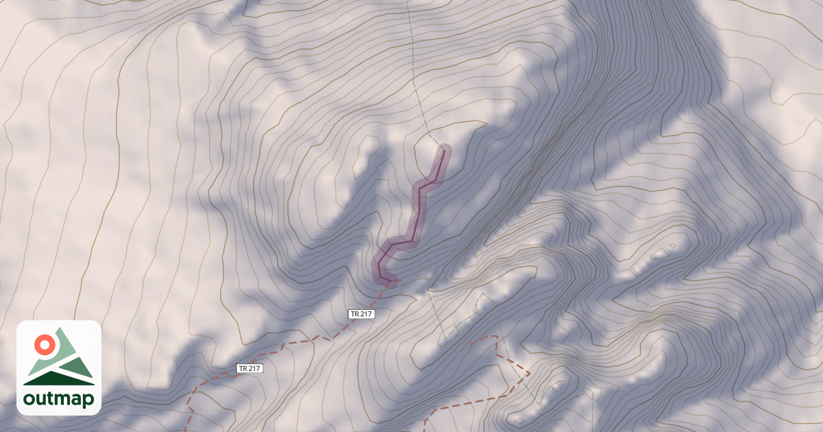 Map of Beckey Route