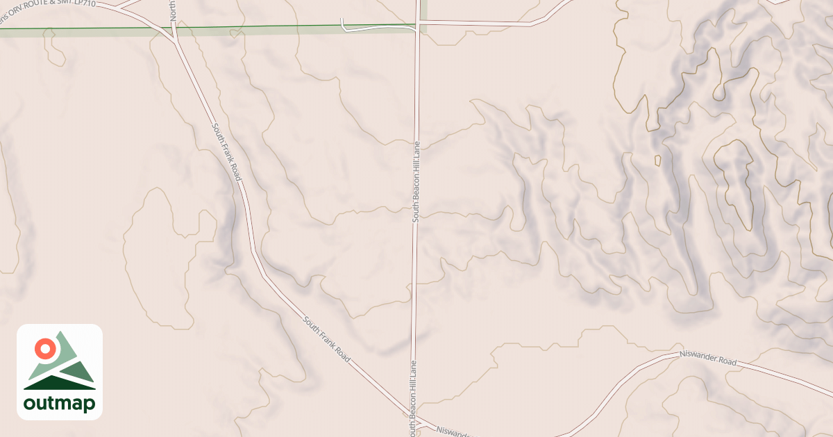 Map of Indian Gardens Orv Route
