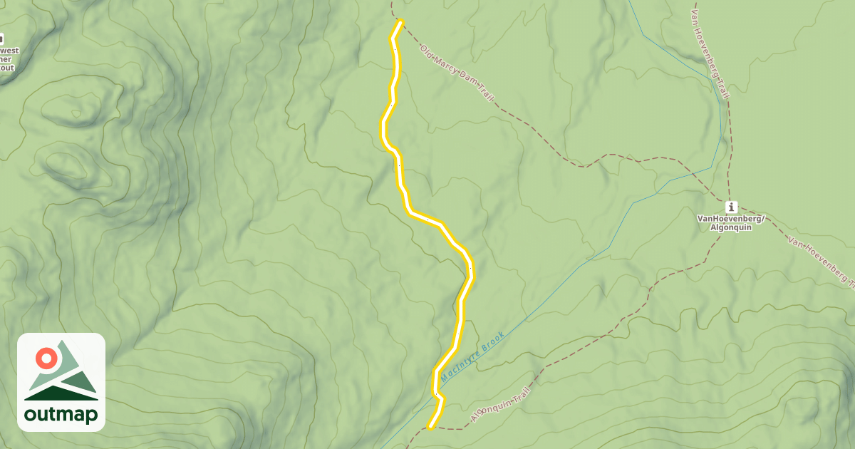 Map of Old MacIntyre Trail