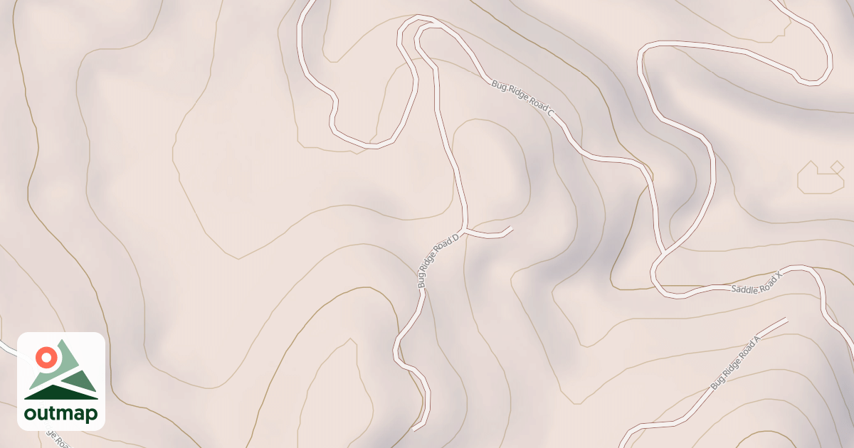 Map of BUG RIDGE D