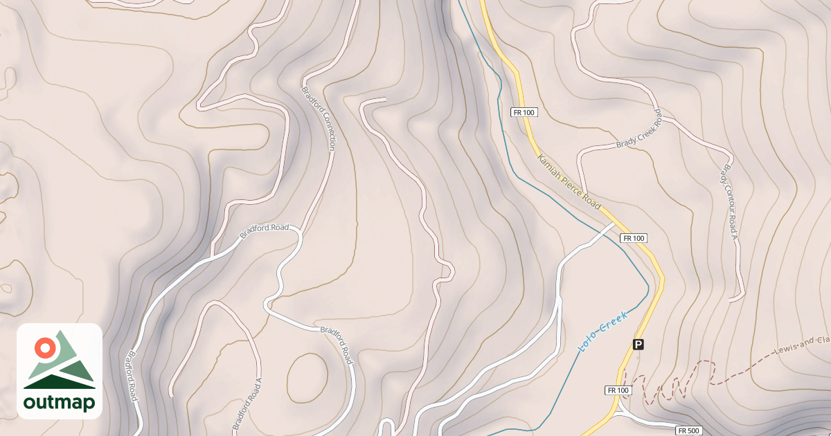 Map of BRADFORD B