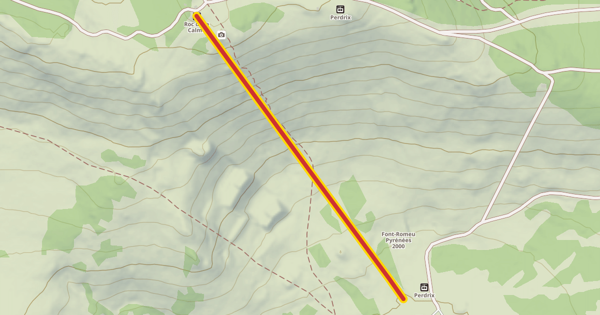 Map preview of Roc de la Calme