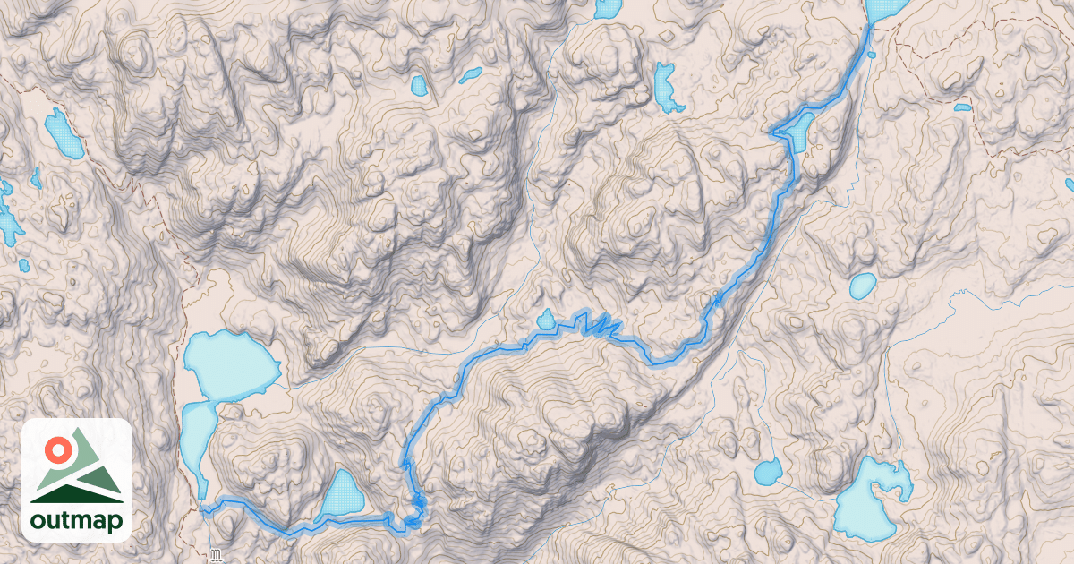 Map of Boulder Canyon Trail