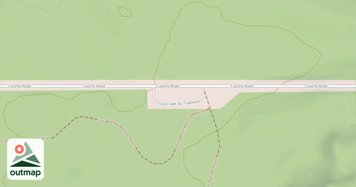 Map of LOUD CREEK SKI TRAILHEAD