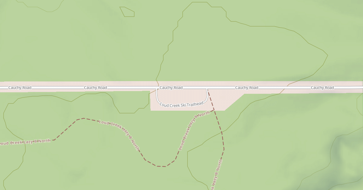 Map preview of LOUD CREEK SKI TRAILHEAD