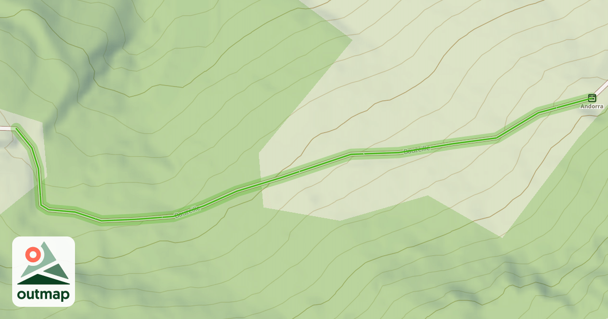 Map of Bauzeille