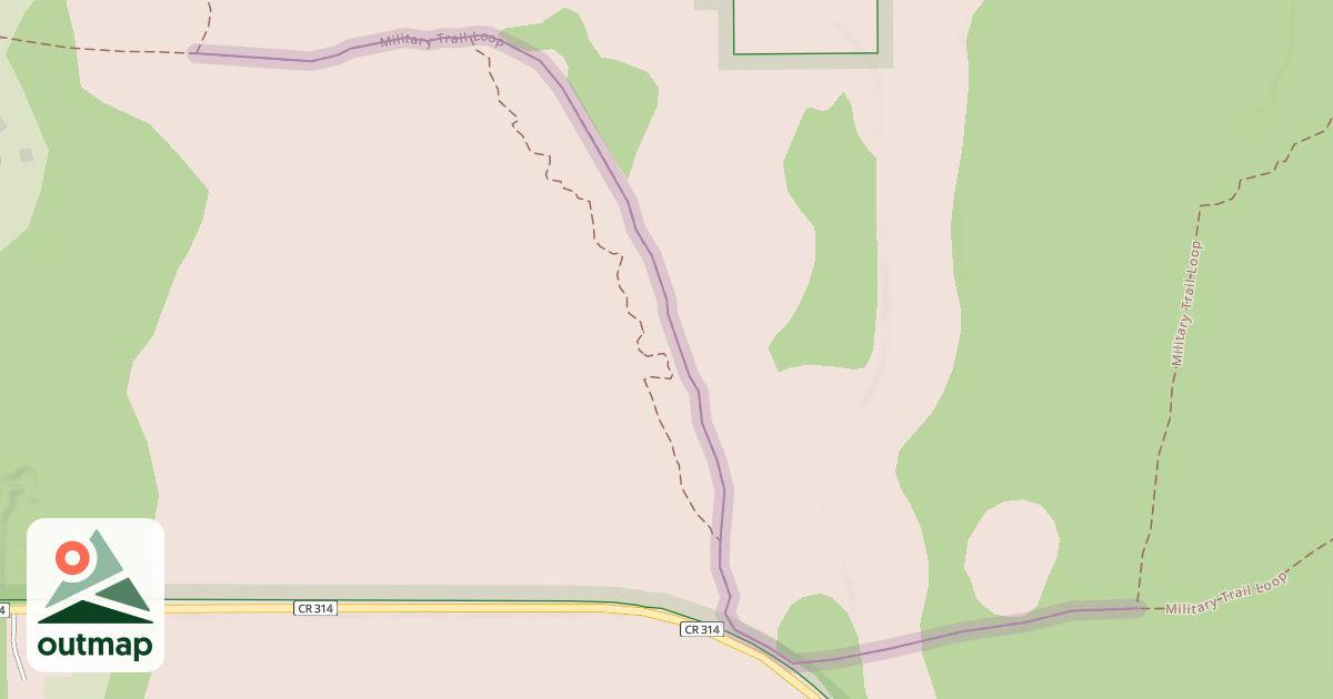 Map of Military Trail Loop