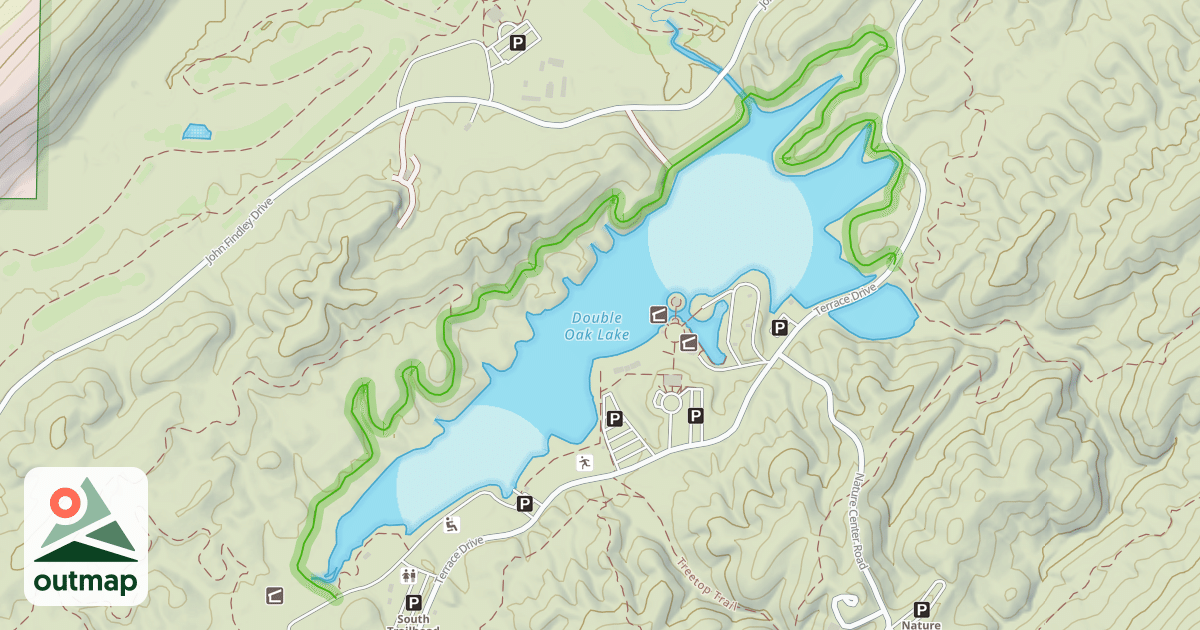 Map of Lake Trail in Shelby